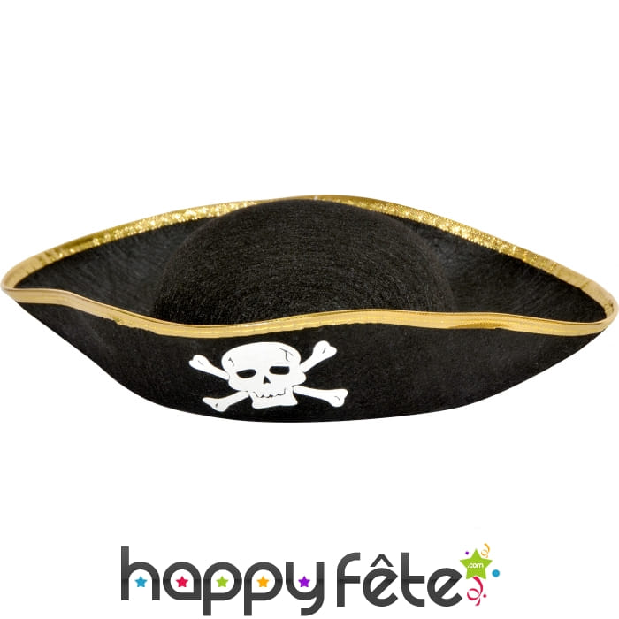 Chapeau pirate avec tête de mort