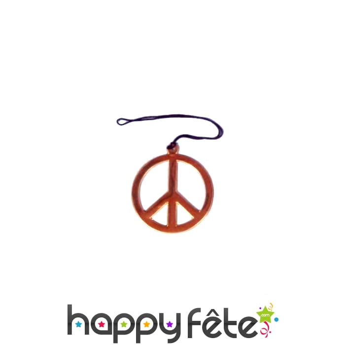 Collier peace and love géant