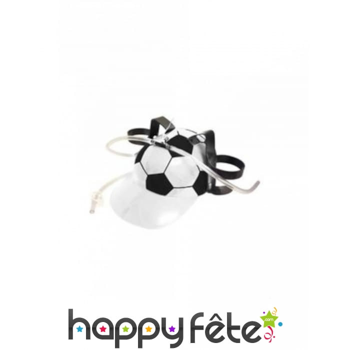 Casque porte canettes en forme de ballon de foot