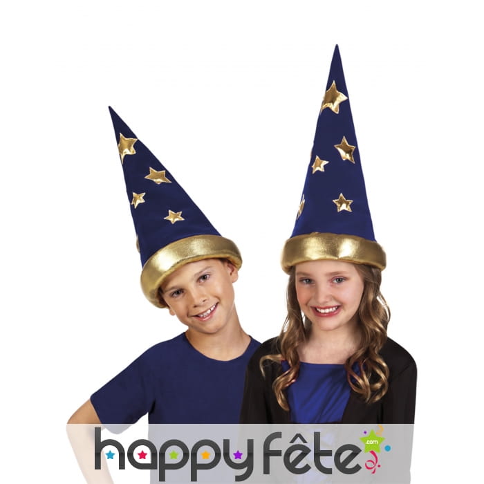 Chapeau pointu de magicien pour enfant