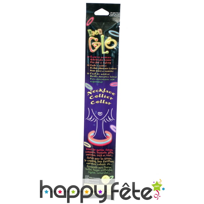 Collier phosphorescent de 22cm