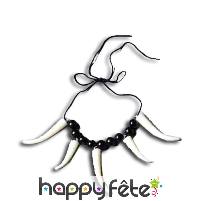 Collier préhistorique de longues dents