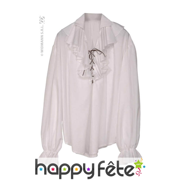 Chemise pirate homme blanche