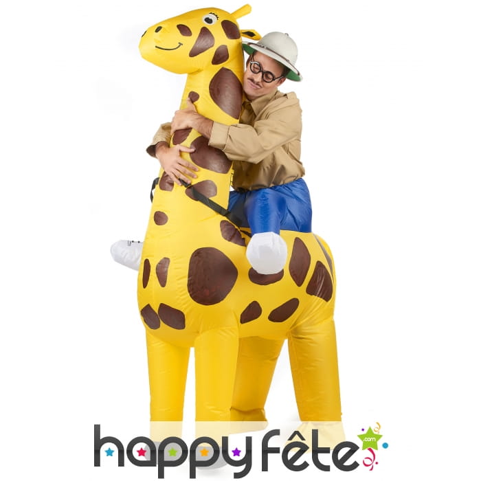 Costume Porte Moi gonflable de girafe pour adulte