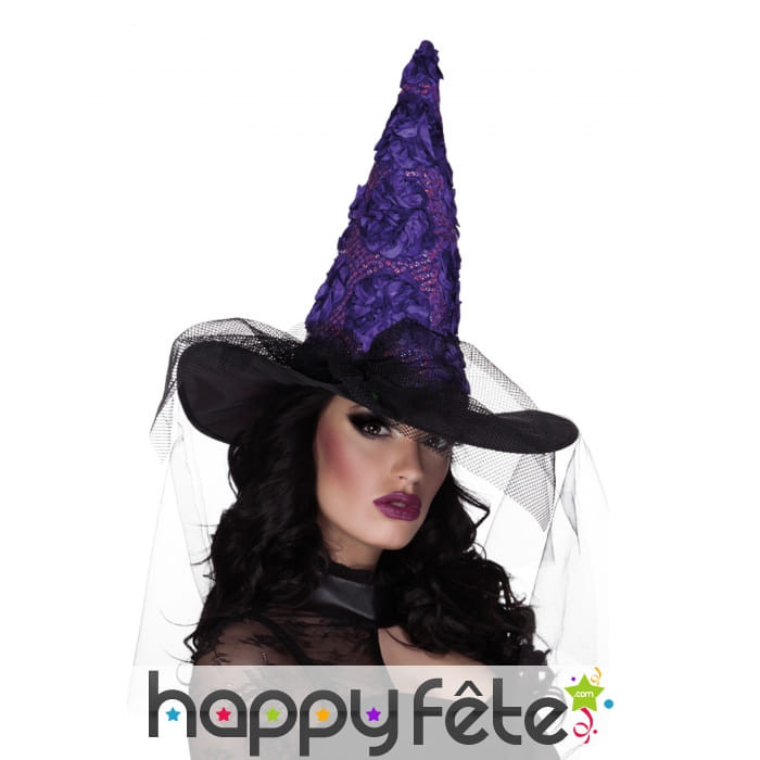 Chapeau pointu noir nuit étoilée