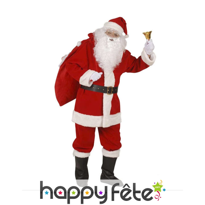 Costume père noël de qualité professionnelle