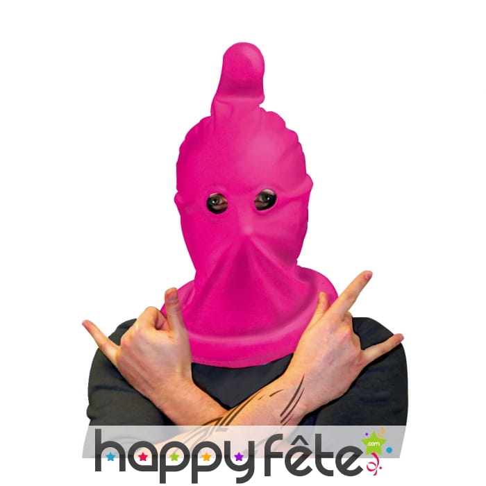 Cagoule préservatif rose