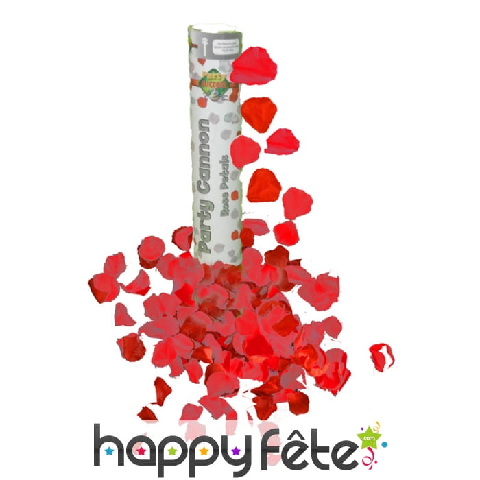 Canon pétales rouges de rose