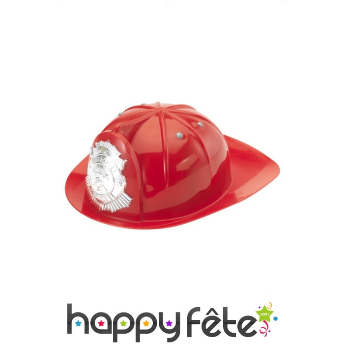 Casque pompier rouge