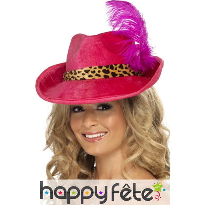 Chapeau pimp rose femme