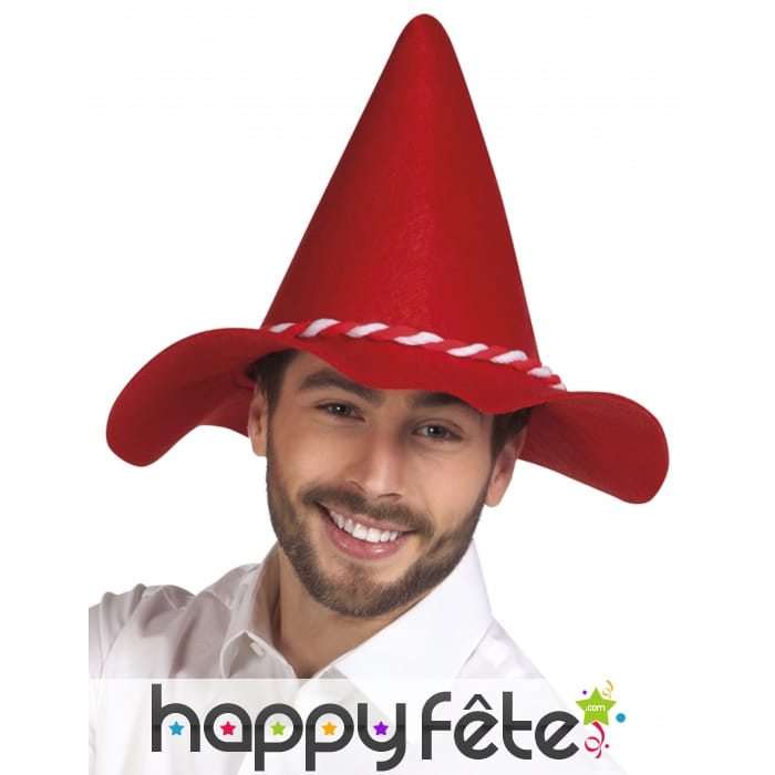 Chapeau pointu rouge de bavarois