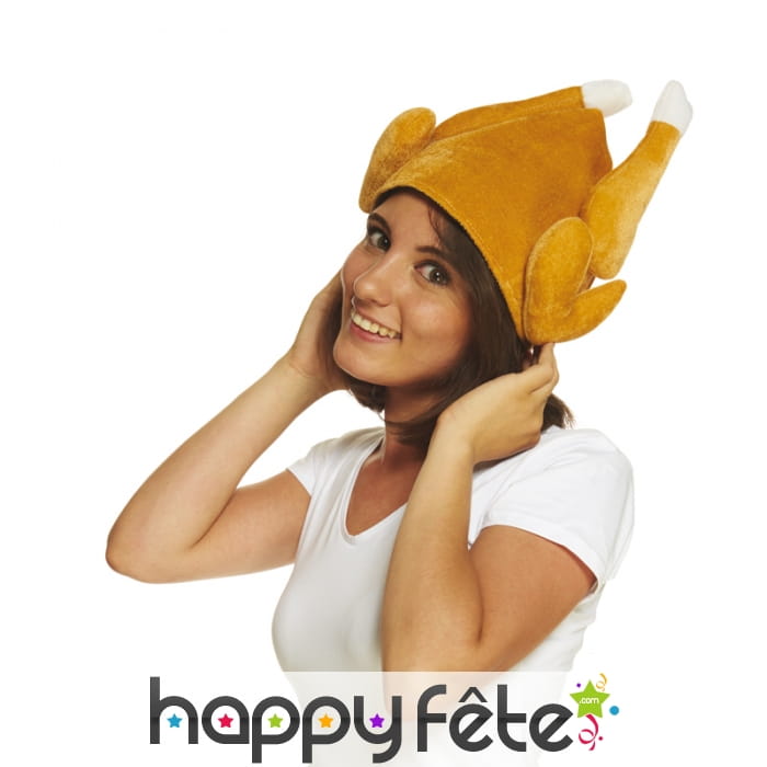 Chapeau poulet rôti pour adulte