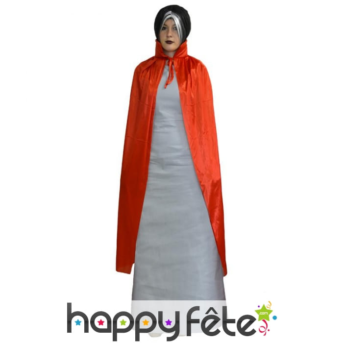 Cape rouge avec col, pour adulte