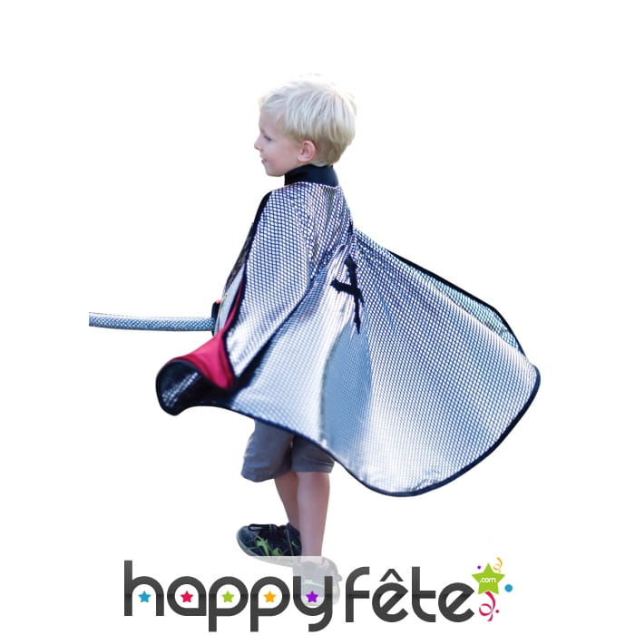 Cape réversible de roi et chevalier pour enfant