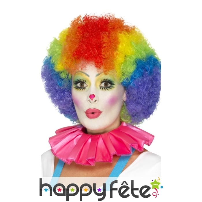 Collerette rose de clown