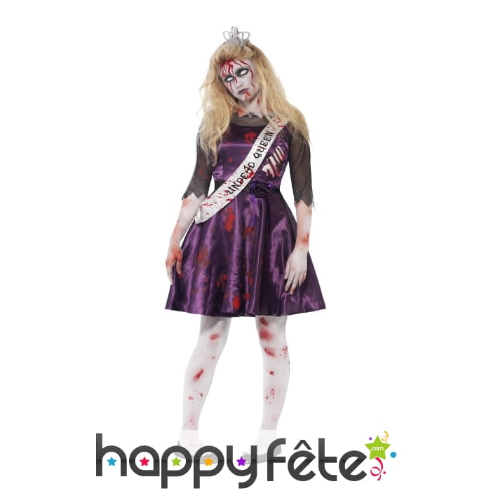 Costume reine de la promo zombie pour ado