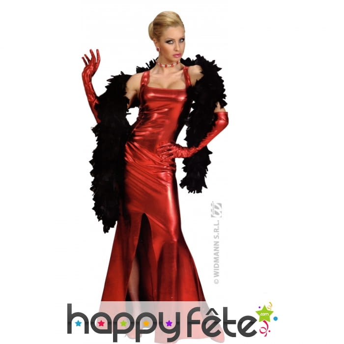 Costume robe de cocktail rouge