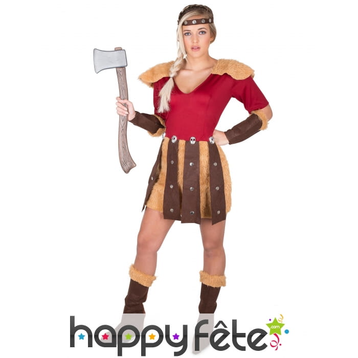 Costume robe de femme Viking