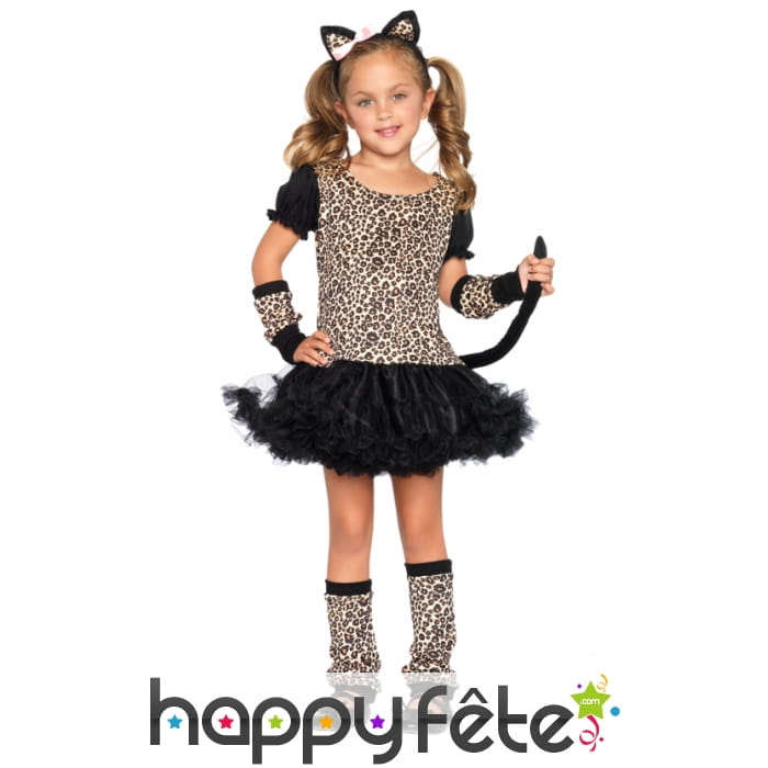Costume robe de petit léopard pour fille