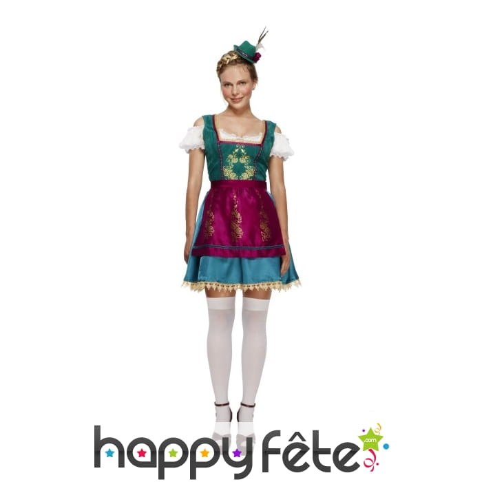 Costume robe Dirndl de Noël