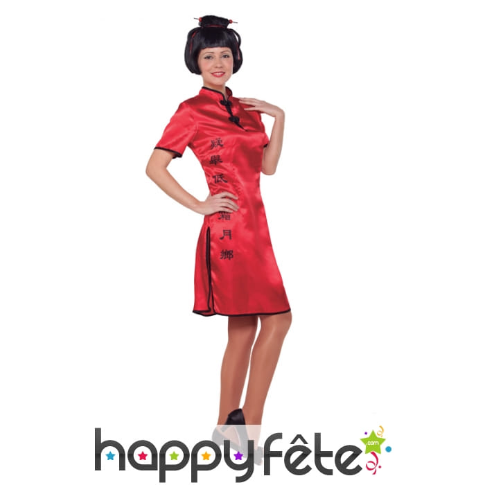 Costume rouge de chinoise