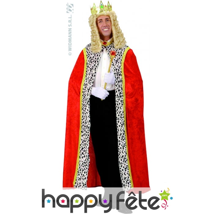 Cape royale en velours rouge