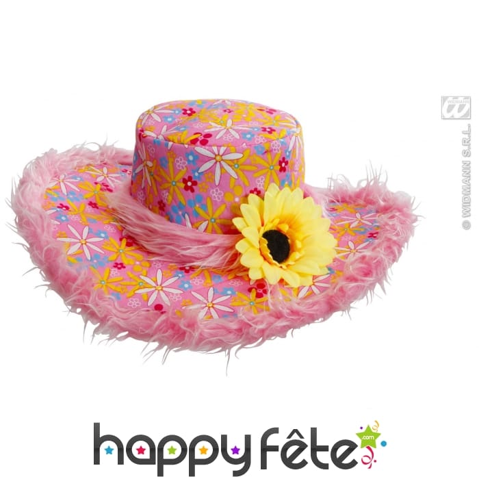 Chapeau rose ibiza