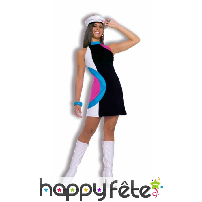 Costume robe motifs années 60