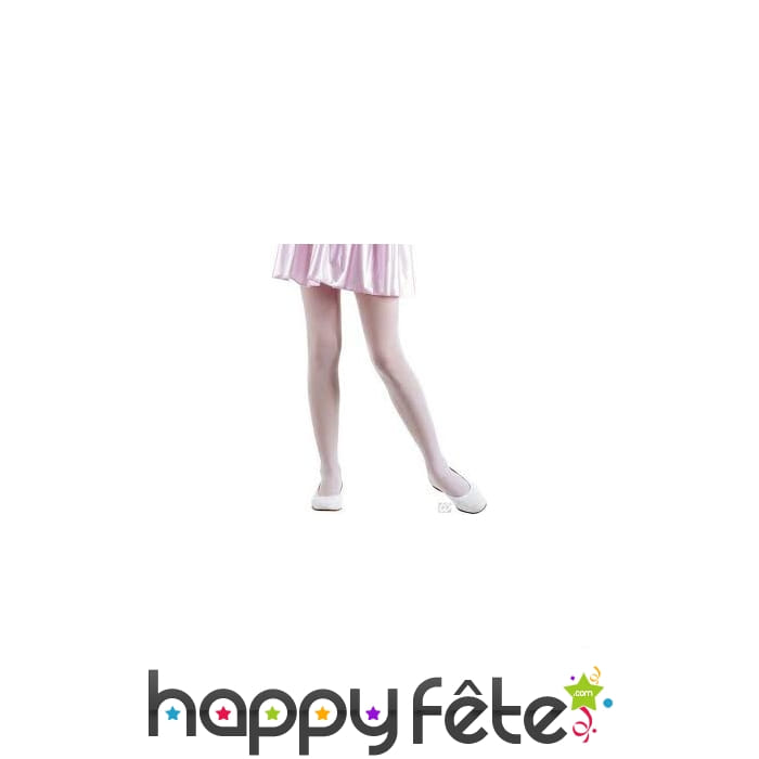 Collants roses opaques pour fillette