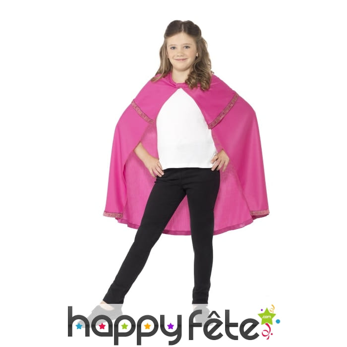 Cape rose pour enfant