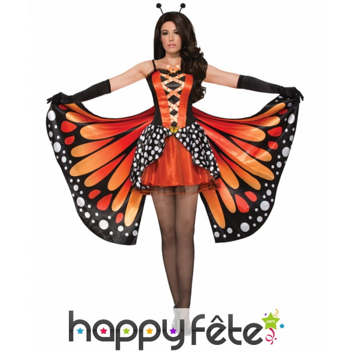 Costume robe papillon pour femme