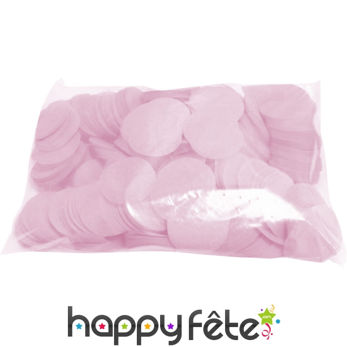 Confettis rose rond