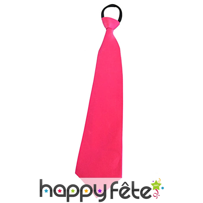 Cravate rose réglable