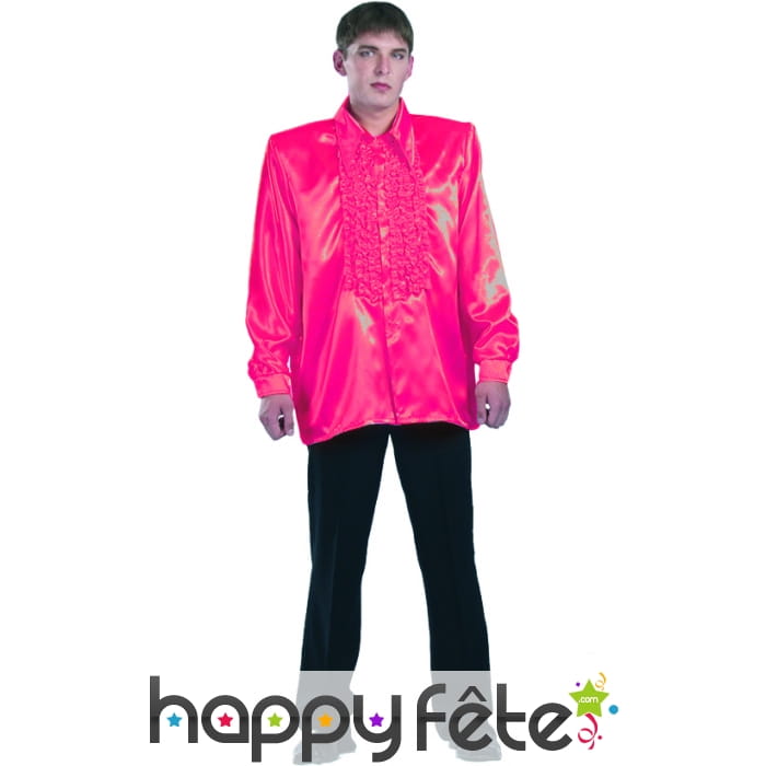 Chemise rouge super ruche homme