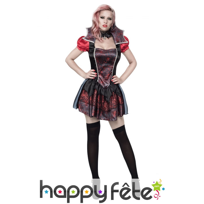 Costume robe tulle vampire araignée