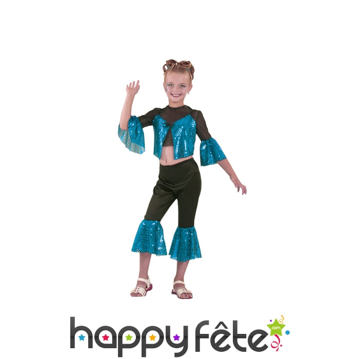 Costume starlette bleu enfant