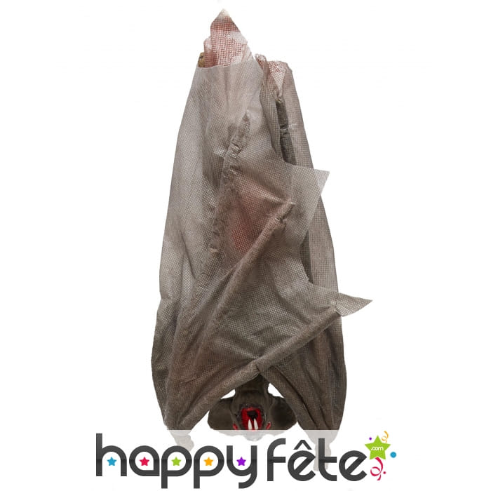 Chauve-souris décorative ailes repliées, 30cm