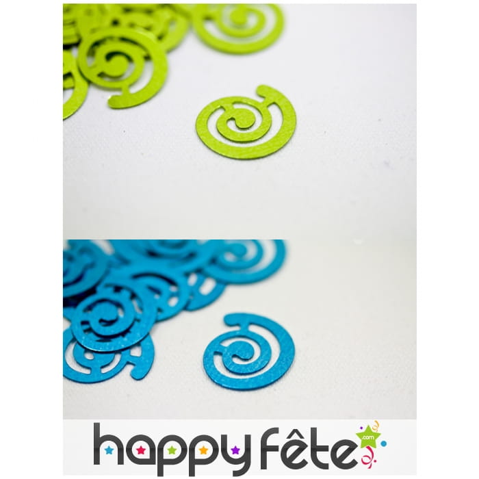 Confettis spirale de table