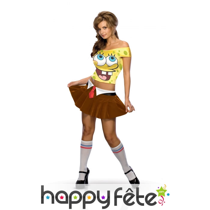Costume sexy de femme Bob l'éponge carrée