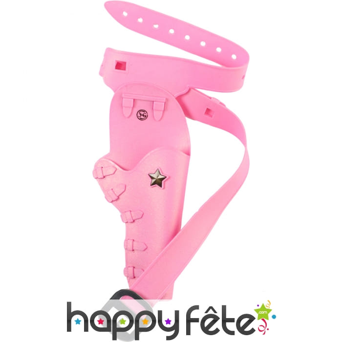 Ceinture simple holster rose
