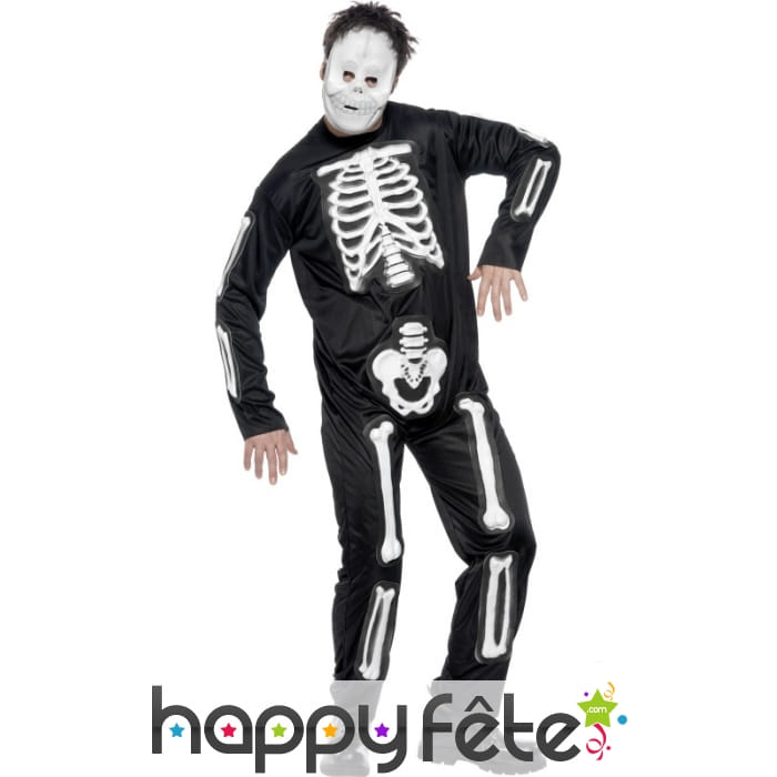 Costume squelette homme
