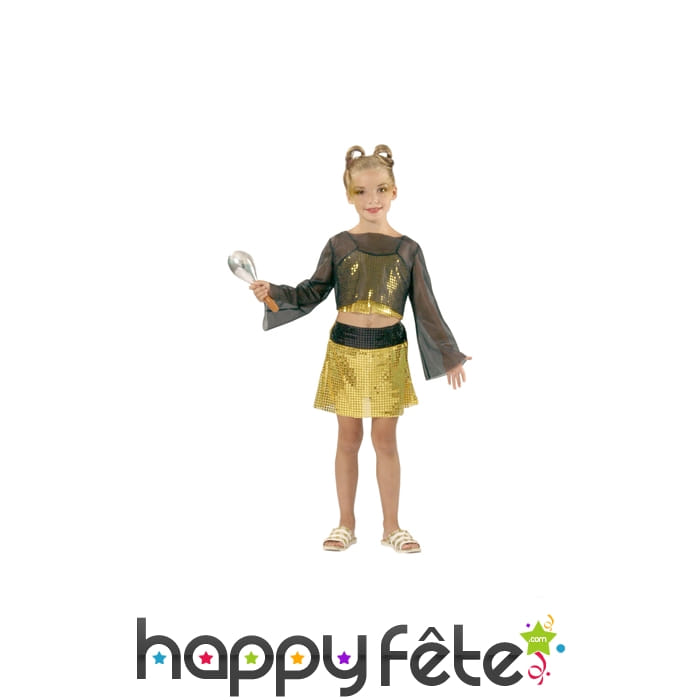 Costume starlette jaune