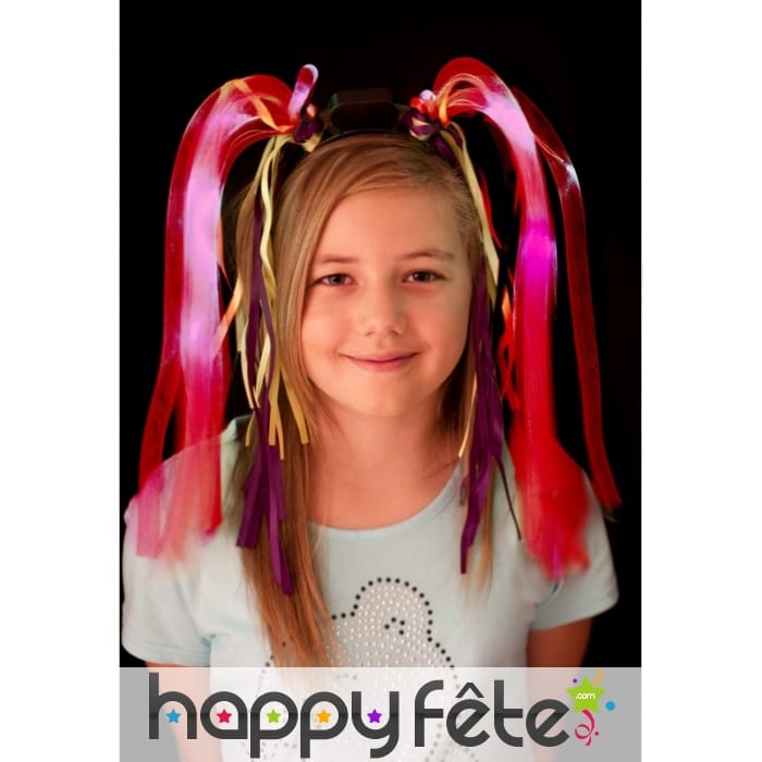 Cheveux spaghetti rose