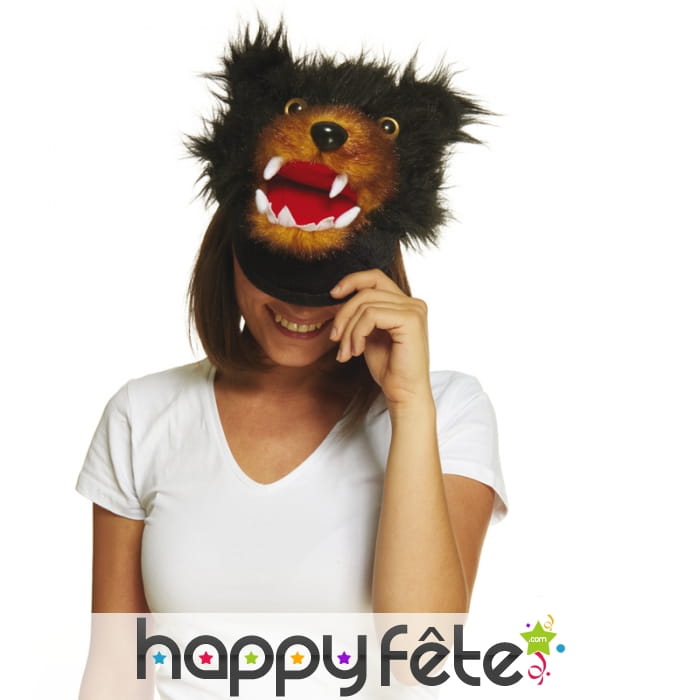 Chapeau tête d'ours pour adulte