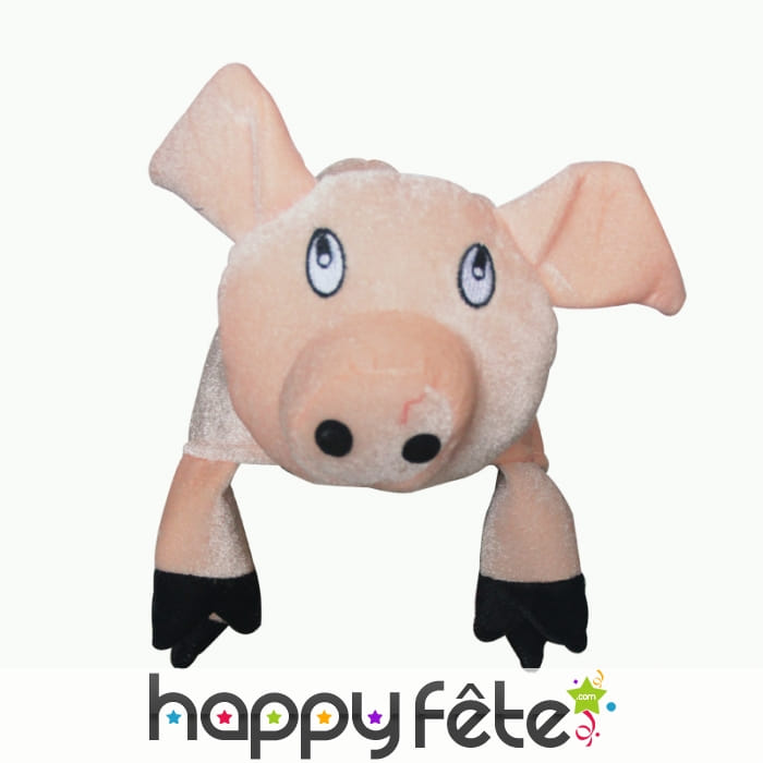 Chapeau tête de cochon pour adulte