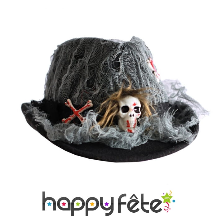 Chapeau toile daraignée Halloween