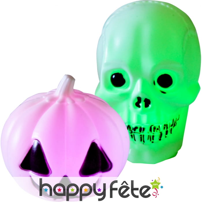 Citrouilleou tête de mort led