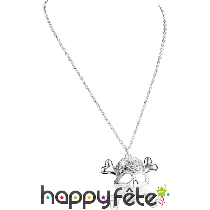 Collier tète de mort