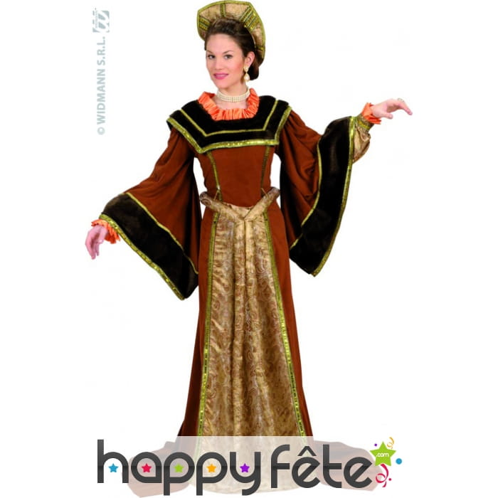 Costume Tudor dame médiévale