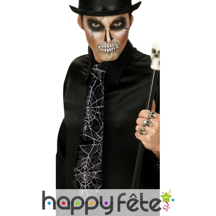 Cravatte toile d'araignée en satin